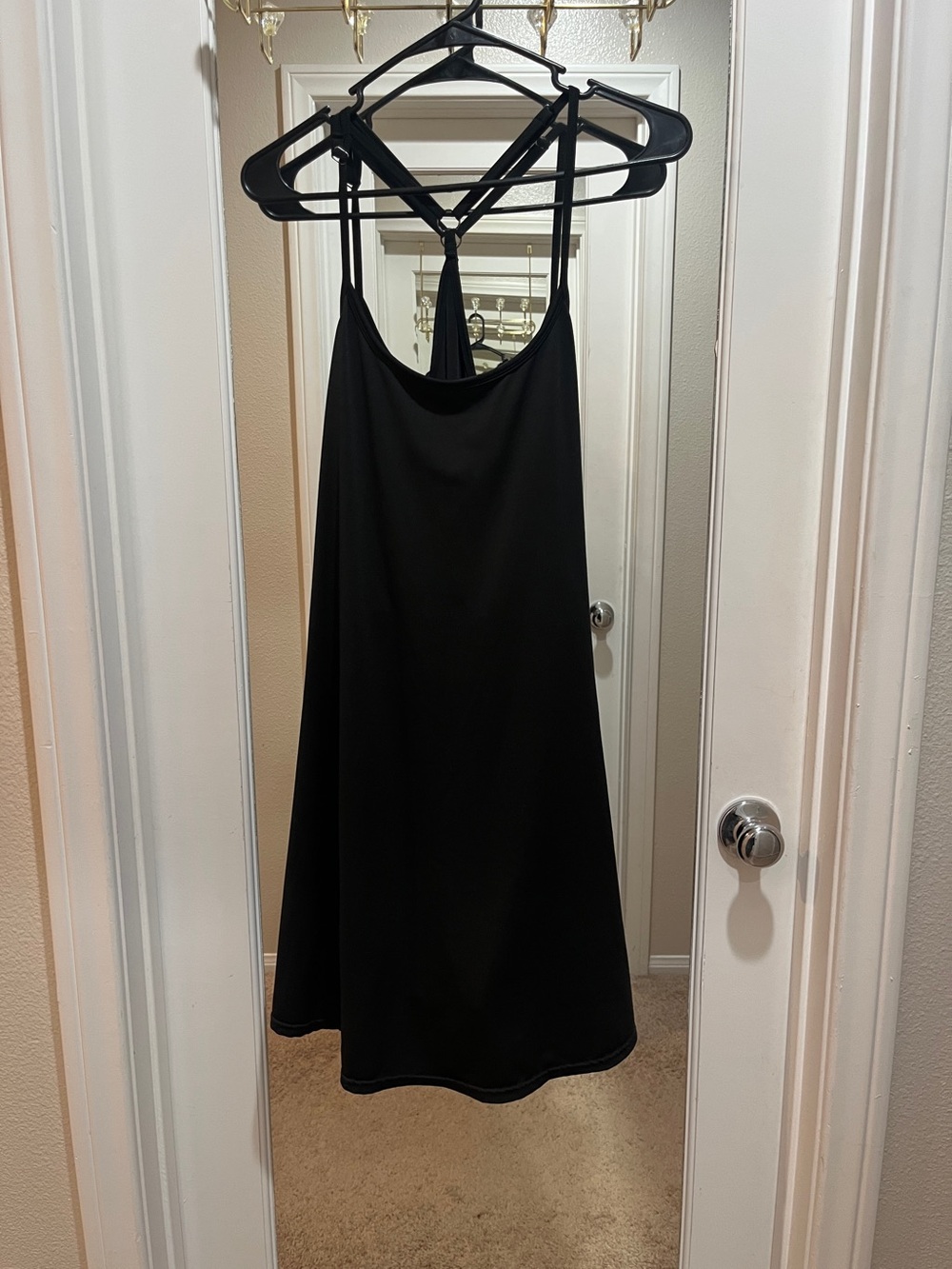 Max Studio One-Piece Black  sleeveless halter athletic Romper size XL
